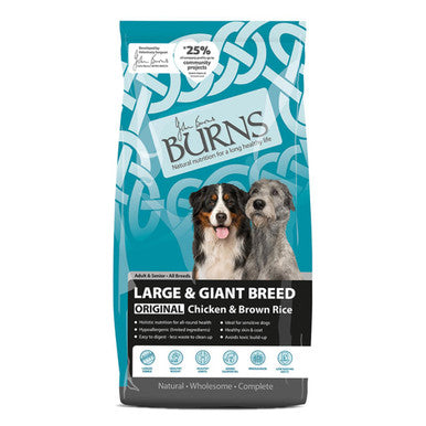 Burns Original AdultSenior LargeGiant Breed Dry Dog Food Chicken Rice