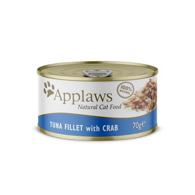 Applaws Tin Adult Wet Cat Food Tuna Crab