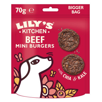 Lilys Kitchen The Best Ever Mini Burger Dog Treats Beef