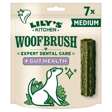 Lilys Kitchen Woofbrush Dental Chew for Medium Dog Treats
