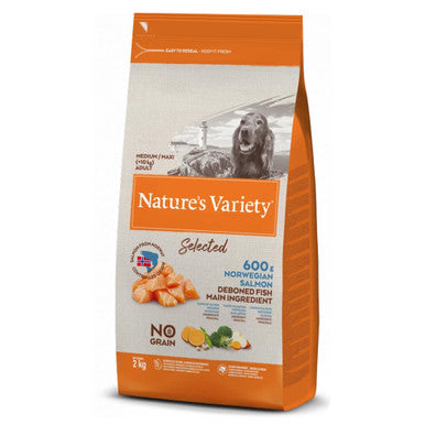 Natures Variety Selected MediumLarge Adult Dry Dog Food Norwegian Salmon