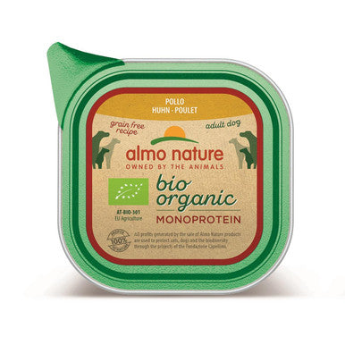 Almo Nature Biorganic Monoprotein Grain free Wet Dog Food Chicken