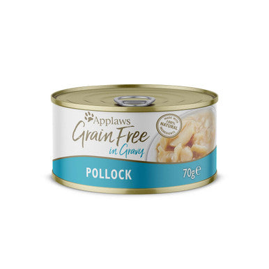 Applaws Grain free Wet Cat Food Pollock in Gravy 24 Pack