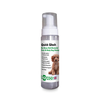 Aqueos Quick Wash Anti Bacterial No Rinse Dog Shampoo