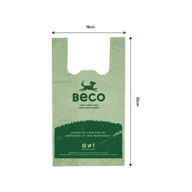 Beco Pets BecoBags Eco Friendly Handle Dog Poop Bags