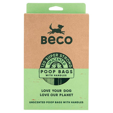 Beco Pets BecoBags Eco Friendly Handle Dog Poop Bags