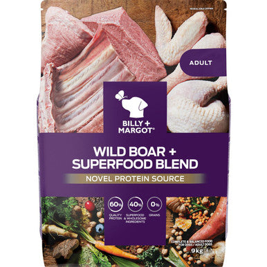 Billy + Margot Wild Boar + Superfood Blend Dry Dog Food