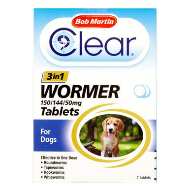 Bob Martin 3in1 Dewormer Tablets for Dog