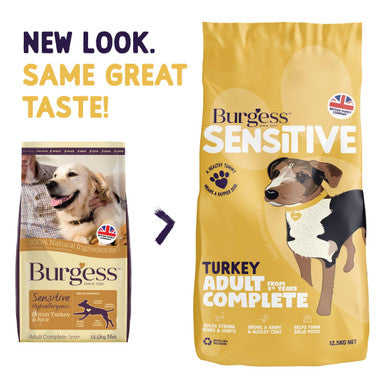 Burgess Sensitive Adult Hypoallergenic Turkey Rice Dry Dog Food