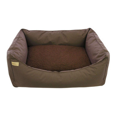 Earthbound Rectangular Removable Waterproof Dog Bed Brown