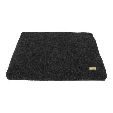 Earthbound Removable WaterproofSherpa Dog Cage Mat Black