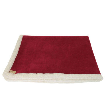 Earthbound Sherpa Pet Blanket Red