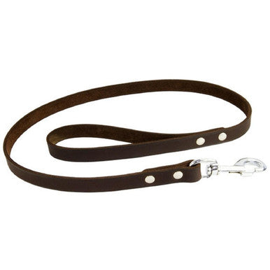 Earthbound Soft Country Leather Brown Dog Lead