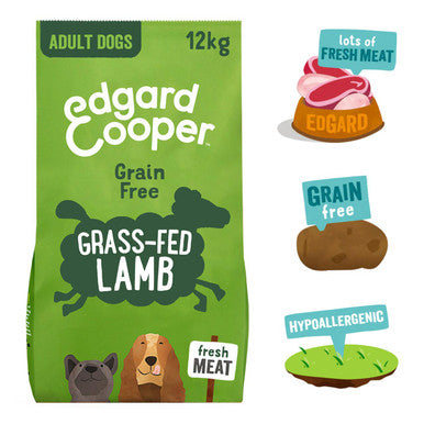 Edgard Cooper Adult Grain free Dry Dog Food with Fresh Grass Fed Lamb