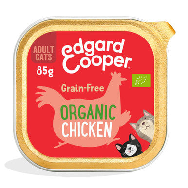 Edgard Cooper Adult Grain free Wet Cat Food with Organic Chicken