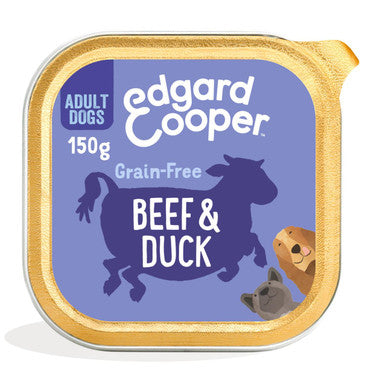 Edgard Cooper Adult Grain free Wet Dog Food with Beef Duck