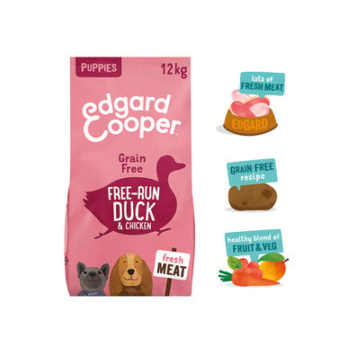 Edgard Cooper Puppy Grain free Dry Dog Food Fresh Free Run Duck Chicken