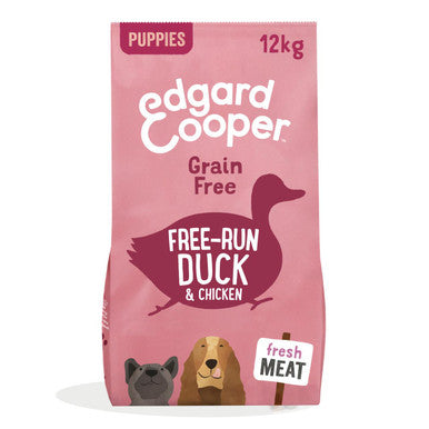 Edgard Cooper Puppy Grain free Dry Dog Food Fresh Free Run Duck Chicken