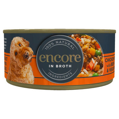 Encore Beef Liver Vegetables Dog Tin