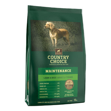 Gelert Country Choice Maintenance Lamb Rice Dry Dog Food