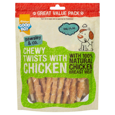 Good Boy Chewy Chicken Twisters Dog Treat