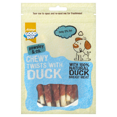 Good Boy Chewy Twists with Duck Dog Treat