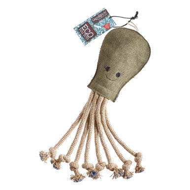 Green Wilds Olive the Octopus Dog Toy