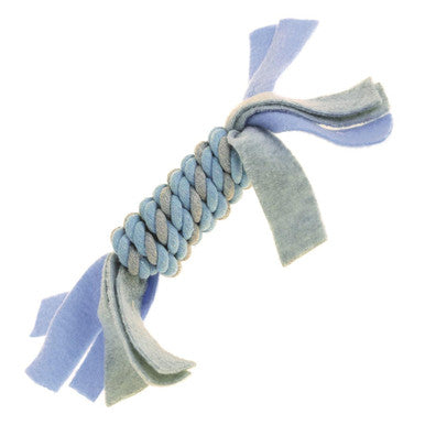 Happy Pet Little Rascals Fleecy Rope Coil Blue Puppy Toy