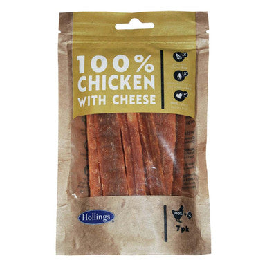 Hollings 100 Chicken bars with Cheese Dog Treat