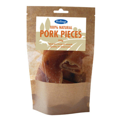 Hollings 100 Natural Pork Pieces Dog Treat