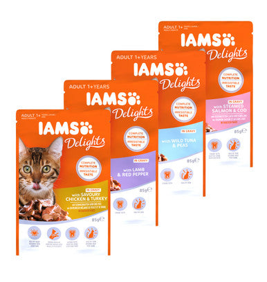 Iams Delights Adult Land Sea Collection in Gravy Multipack