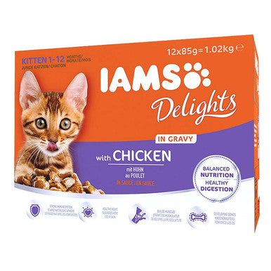 Iams Delights Kitten Chicken in Gravy Multipack
