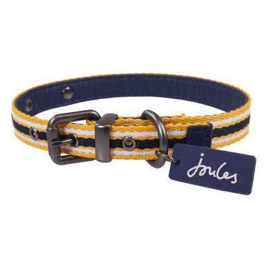 Joules Navy Coastal Dog Collar