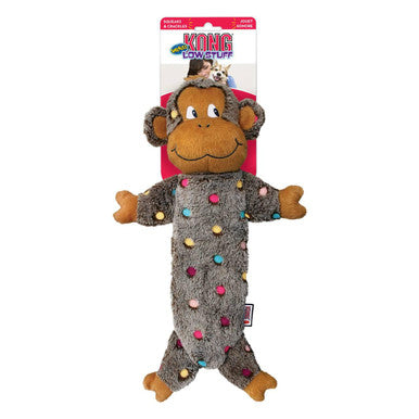 KONG Low Stuff Speckles Monkey Dog Toy