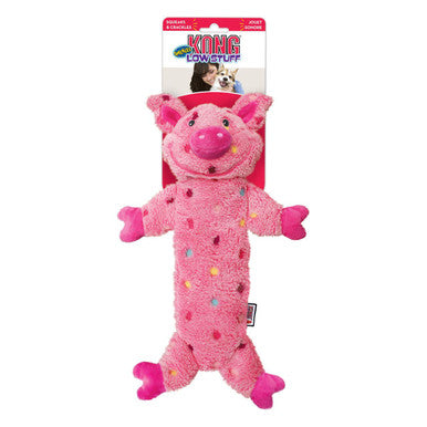 KONG Low Stuff Speckles Pig Dog Toy