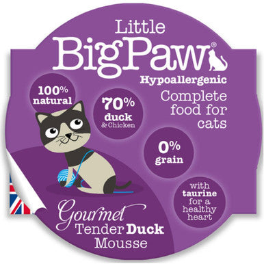 Little Big Paw Gourmet Tender Duck Mousse Wet Cat Food