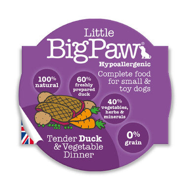 Little Big Paw Tender Duck Veg Dinner Wet Dog Food