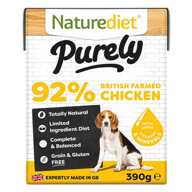 Naturediet Purely 92 Chicken Complete Wet Dog Food