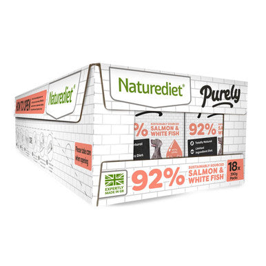 Naturediet Purely 92 Salmon White Fish Complete Wet Dog Food