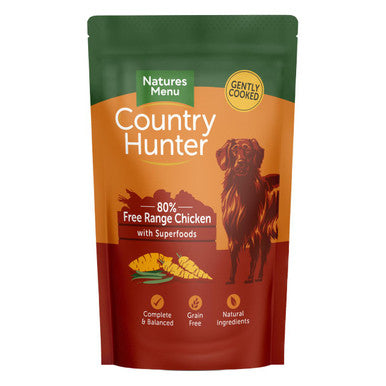 Natures Menu Country Hunter Chicken Wet Dog Food Pouches