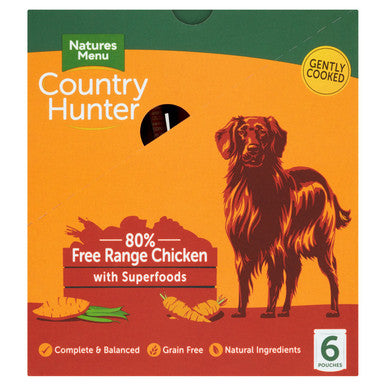 Natures Menu Country Hunter Chicken Wet Dog Food Pouches
