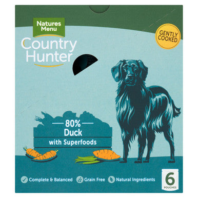 Natures Menu Country Hunter Duck Wet Dog Food Pouches
