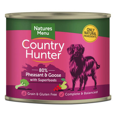 Natures Menu Country Hunter Pheasant Goose Wet Dog Food Cans