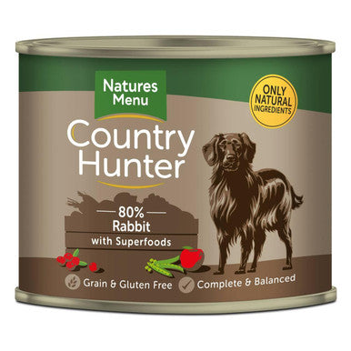 Natures Menu Country Hunter Rabbit Cranberry Wet Dog Food Cans