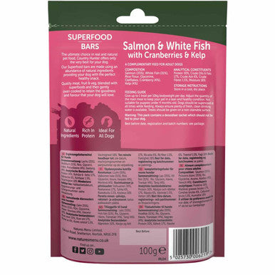 Natures Menu Country Hunter Superfood Bar Salmon White Fish