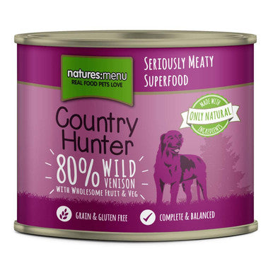 Natures Menu Country Hunter Venison Wet Dog Food Cans