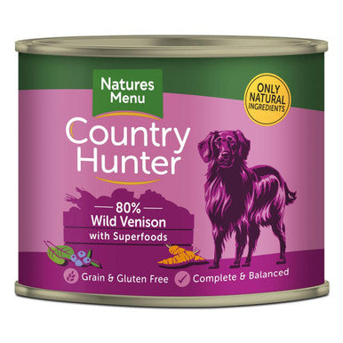 Natures Menu Country Hunter Venison Wet Dog Food Cans
