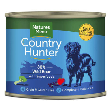 Natures Menu Country Hunter Wild Boar Wet Dog Food Cans