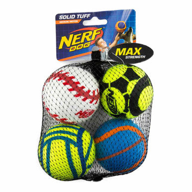 Nerf Mega Strength Sports Balls Medium Dog Toy