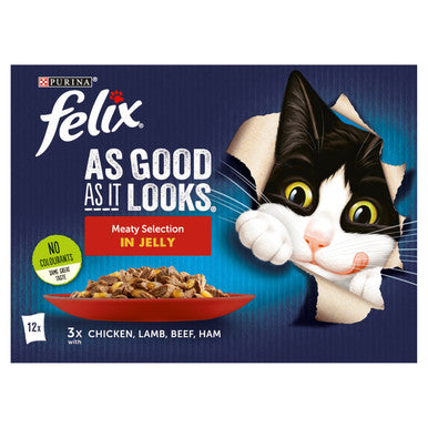Purina Felix As Good As It Looks Cat Food Meaty Selection in Jelly